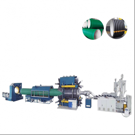 HDPE, PP Mota Bertikala Horma Bikoitzeko Hodi Corrugated eta PVC Ribbed Hodi Estrusio-lerroa